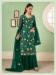 Picture of Georgette Dark Green Straight Cut Salwar Kameez