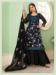 Picture of Superb Georgette Black Straight Cut Salwar Kameez