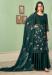 Picture of Georgette Dark Green Straight Cut Salwar Kameez