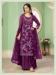 Picture of Nice Georgette Purple Straight Cut Salwar Kameez