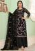 Picture of Taking Georgette Black Straight Cut Salwar Kameez