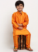 Picture of Enticing Silk Coral Kids Kurta Pyjama