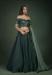 Picture of Enticing Georgette Dark Slate Grey Lehenga Choli