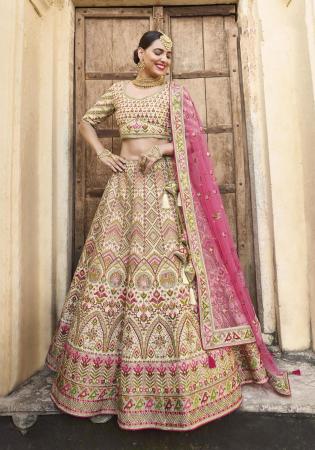 Picture of Splendid Silk Tan Lehenga Choli