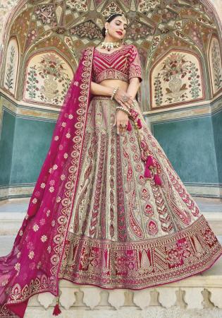 Picture of Amazing Silk Silver Lehenga Choli