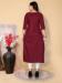 Picture of Superb Cotton Maroon Kurtis & Tunic