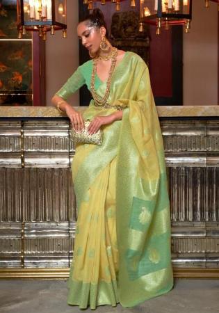 Picture of Pleasing Linen Burly Wood Saree