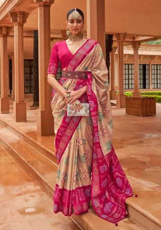 Picture of Nice Silk Deep Pink Saree