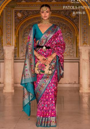 Picture of Taking Silk Dark Cyan Saree