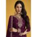 Picture of Georgette Dark Magenta Anarkali Salwar Kameez