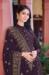 Picture of Georgette Dim Gray Straight Cut Salwar Kameez