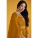 Picture of Georgette Dark Golden Rod Anarkali Salwar Kameez