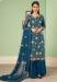 Picture of Georgette Midnight Blue Straight Cut Salwar Kameez