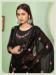 Picture of Statuesque Georgette Black Straight Cut Salwar Kameez