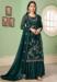 Picture of Georgette Dark Green Straight Cut Salwar Kameez