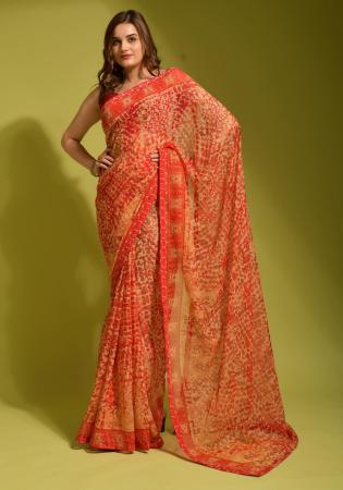 Picture of Excellent Georgette Peru Saree