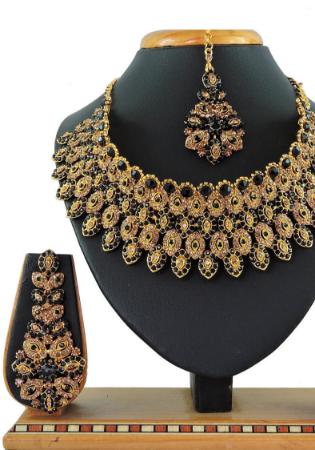 Picture of Beauteous Dark Khaki Necklace Set