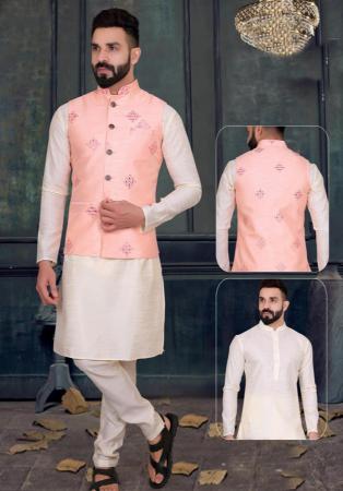 Picture of Admirable Silk Off White Kurtas