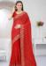 Picture of Bewitching Georgette Fire Brick Saree