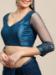 Picture of Ravishing Net & Silk Midnight Blue Saree