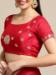 Picture of Excellent Net & Silk Crimson Saree