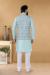 Picture of Elegant Silk Light Steel Blue Kurtas