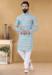 Picture of Stunning Cotton & Silk Light Steel Blue Kurtas