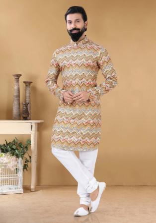 Picture of Sublime Cotton & Silk Silver Kurtas