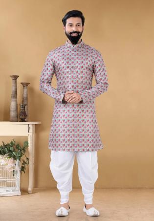 Picture of Shapely Cotton & Silk Light Steel Blue Kurtas