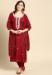 Picture of Good Looking Organza Maroon Kurtis & Tunic