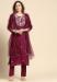 Picture of Enticing Organza Saddle Brown Kurtis & Tunic