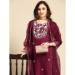 Picture of Enticing Organza Saddle Brown Kurtis & Tunic