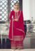 Picture of Magnificent Silk Maroon Straight Cut Salwar Kameez