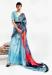 Picture of Resplendent Crepe Medium Aqua Marine Saree