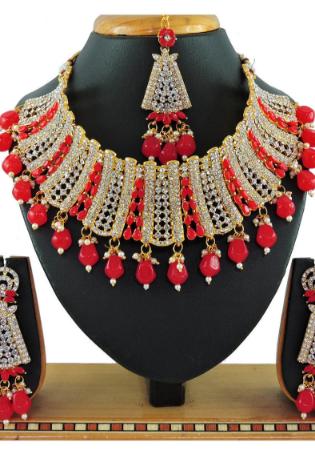 Picture of Exquisite Red Necklace Set