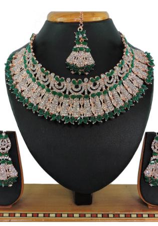 Picture of Magnificent Dark Sea Green Necklace Set