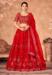 Picture of Exquisite Organza Red Lehenga Choli