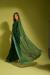 Picture of Amazing Georgette Dark Olive Green Saree