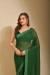 Picture of Magnificent Georgette Dark Olive Green Saree