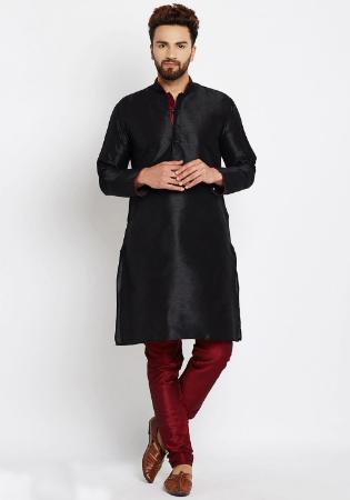 Picture of Comely Silk Black Kurtas