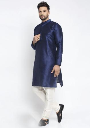 Picture of Gorgeous Silk Dark Slate Grey Kurtas