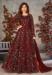 Picture of Beautiful Net Brown Anarkali Salwar Kameez