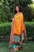 Picture of Resplendent Silk Dark Orange Saree