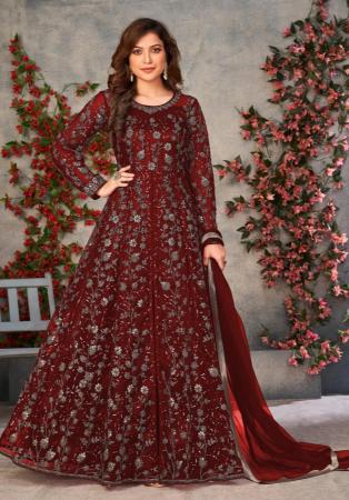 Picture of Magnificent Net Sienna Anarkali Salwar Kameez