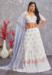 Picture of Magnificent Georgette White Lehenga Choli