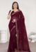 Picture of Pretty Silk Saddle Brown Saree