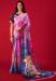 Picture of Beautiful Crepe & Satin Plum Saree