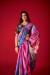 Picture of Beautiful Crepe & Satin Plum Saree