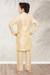 Picture of Classy Silk Pale Golden Rod Kids Kurta Pyjama