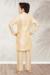 Picture of Statuesque Silk Beige Kids Kurta Pyjama